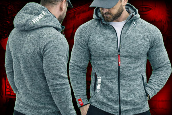 Muay Femur Thai zip up fitted hoody | DeathBlo