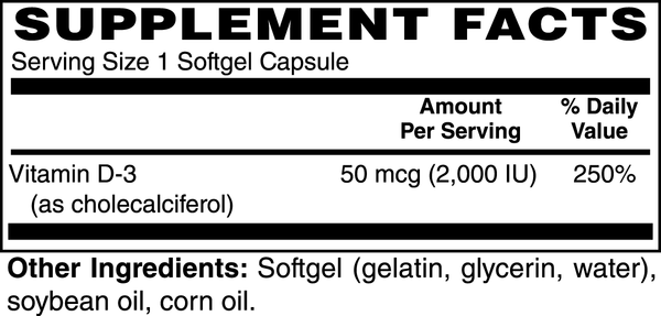 DeathBlo Vitamin D3 2,000 IU