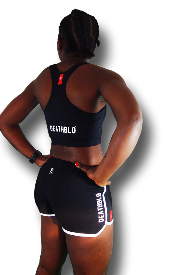 combat sports bra | Black Death Series  | DeathBlo