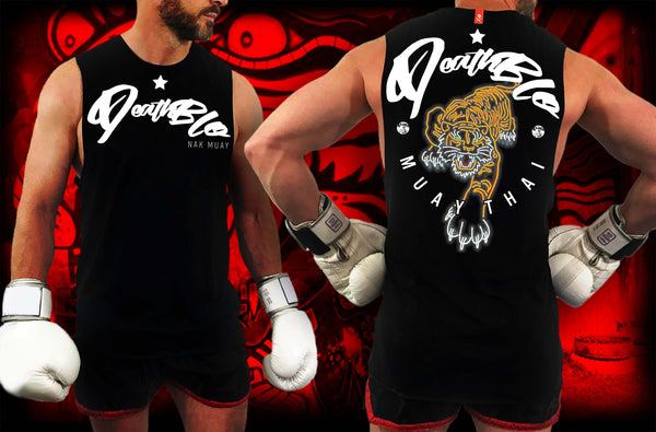 Neon Tiger Unisex Muay Thai AIR COOLED combat tank | DeathBlo