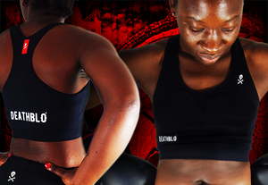 combat sports bra | Black Death Series  | DeathBlo