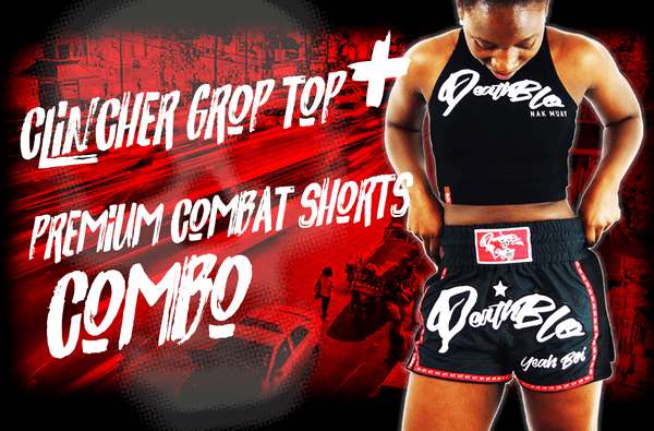 Clincher crop top and premium shorts combo | DeathBlo