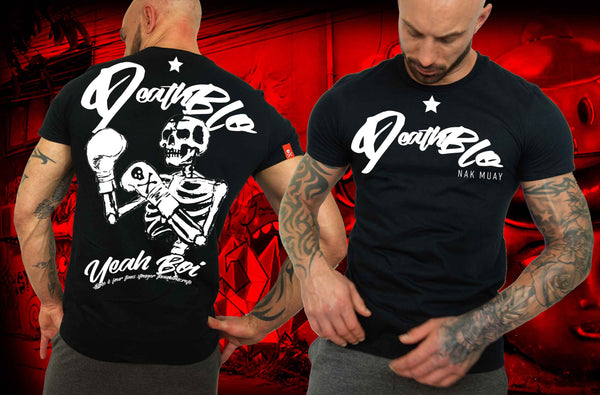Muay Thai t shirts by Deathblo | Bone is tougher than concrete