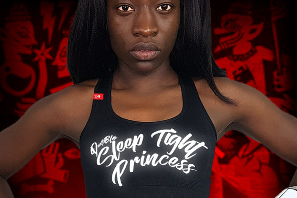 Ladies combat sports vest/bra Sleep tight princess | DeathBlo