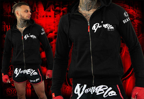 Unisex Muay Thai zip up fitted hoody | DeathBlo