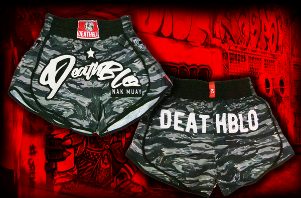 Hybrid sports Tiger Stripe Night Ops /muay thai fighter shorts/unisex/DeathBlo