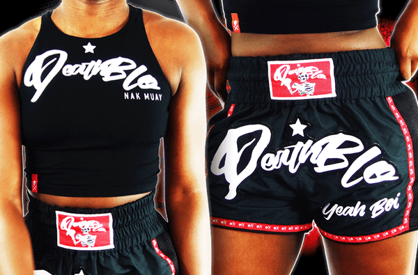 Clincher crop top and premium shorts combo | DeathBlo