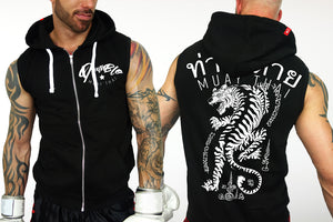 Muay Thai sleevelss hoody by Deathblo | Fighting Tiger
