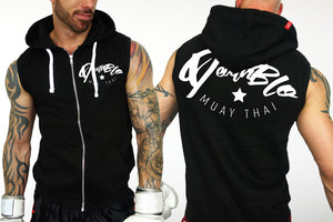 Muay Thai Sleeveless Hoody by Deathblo | DeathBlo Essential